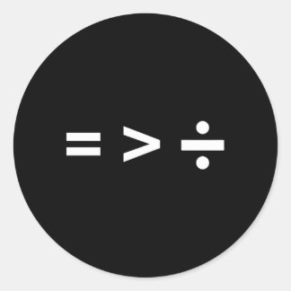 算数の等号素晴らしが記号より除算の符号 ラウンドシール