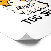 算数も先生不気味ハロウィンCuなしの日 ポスター (角)