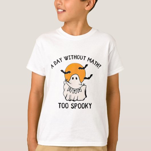 算数も先生不気味ハロウィンCuなしの日 Tシャツ (正面)