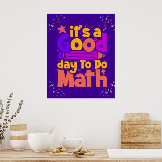 算数を学ぶのに好い日だ ポスター (キッチン)