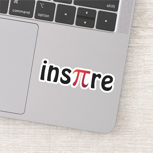 算数インスパイアギークブラックレッドピアデイ シール (詳細)