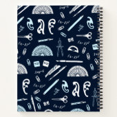 算数グラフパーソナライズされた紙ノートブック ノートブック (裏面)