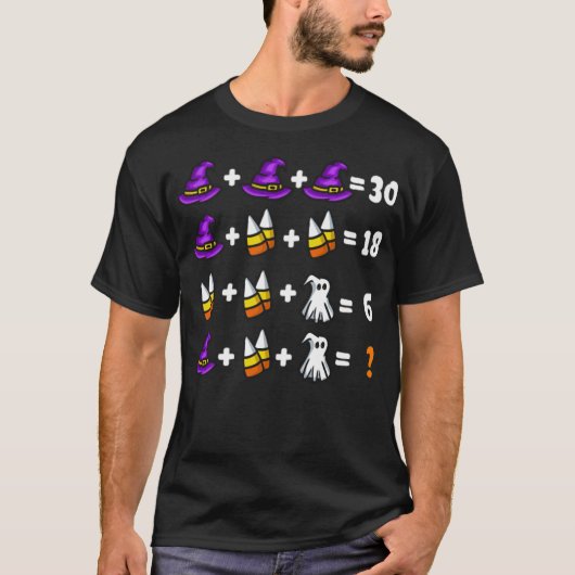 算数ハロウィーンダブユニコーン Tシャツ (正面)
