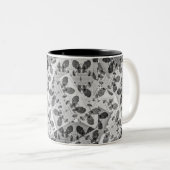 算数パッチワーク白黒 ツートーンマグカップ (正面右)