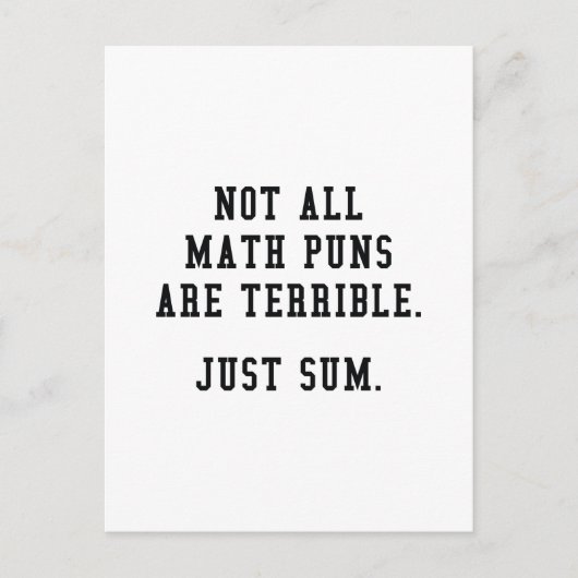 算数パン ポストカード (正面)