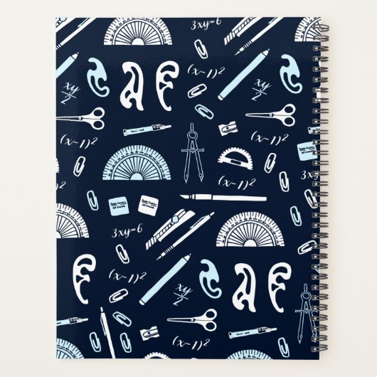 算数パーソナライズされた先生プランナーノート プランナー手帳 (裏面)