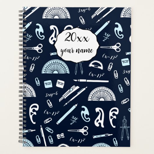 算数パーソナライズされた先生プランナーノート プランナー手帳 (正面)