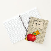 算数パーソナライズされた先生Appleノートブック ノートブック (内部)