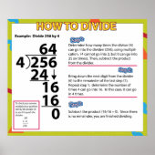 算数ポスターの分割方法 ポスター (正面)