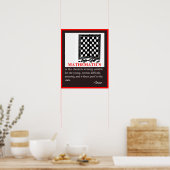 算数ユーモアと引用文by Plato ポスター (キッチン)