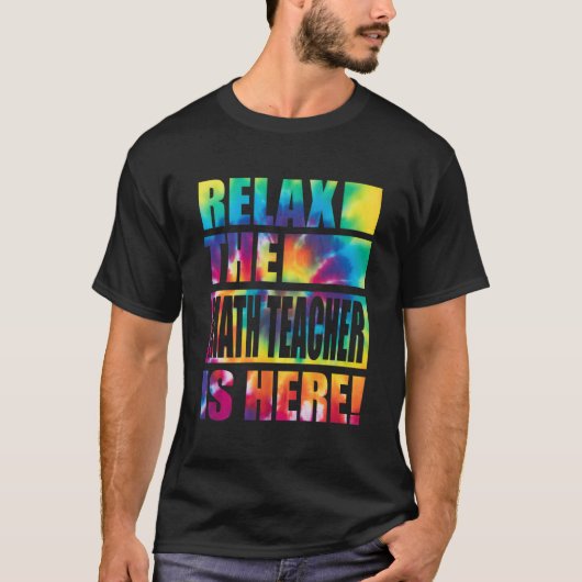 算数リラックス先生はこちら Tシャツ (正面)