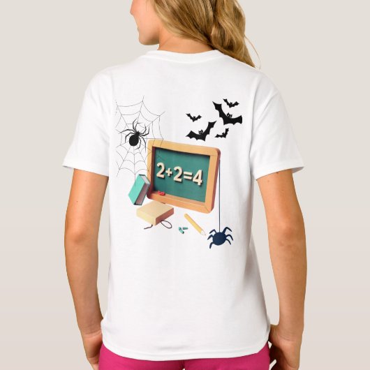 算数不気味先生 Tシャツ (裏面)