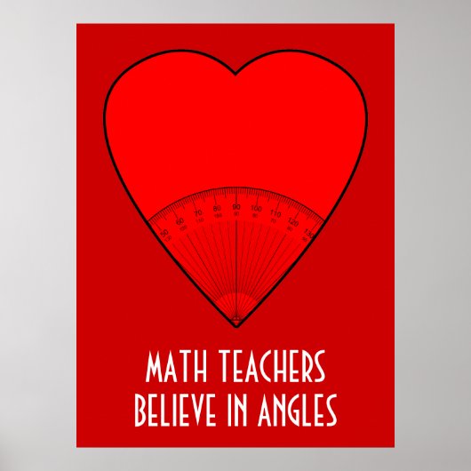 算数信じ先生(角度) ポスター (正面)