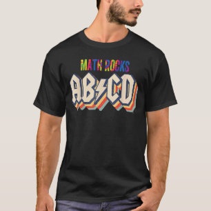 算数先生せつぞく絞り染め岩Math Tシャツ