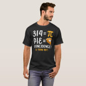 算数先生パイ日2022おもしろいパイ記号メンホーム Tシャツ (正面フル)