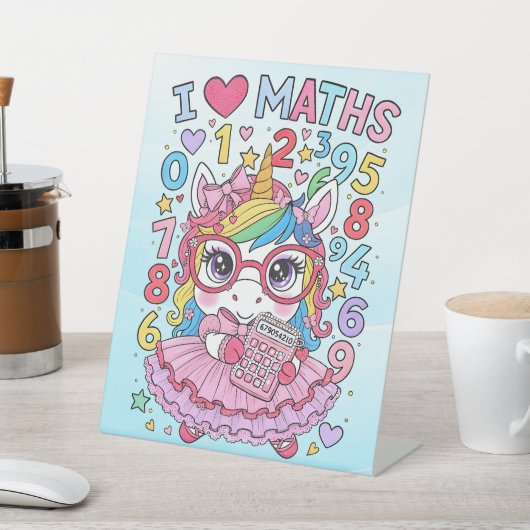 算数好きな日の学校用ペデスタルサイン 台座サイン (インサイチュ)