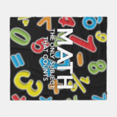 算数引用文クールモダンおもしろいことわざ フリースブランケット (正面(横))