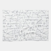 算数手の計書算イラスト キッチンタオル (横)