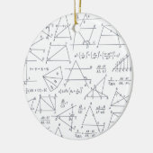 算数手の計書算イラスト セラミックオーナメント (左)