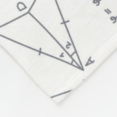 算数手の計書算イラスト フリースブランケット (角)