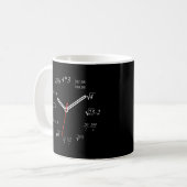 算数時計ネディ算数先生算数生徒算数Cl コーヒーマグカップ (正面左)