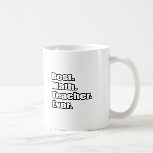 算数最高の先生なし コーヒーマグカップ (右)