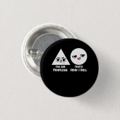 算数最高の先生ジョークユーモア科学おもしろいマット 缶バッジ (正面&裏面)