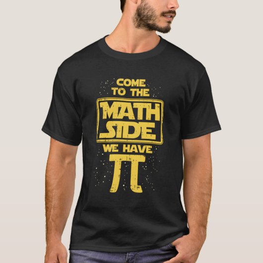 算数来側にPi日の算数ギークGalがある Tシャツ (正面)