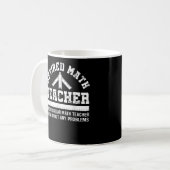 算数退職した先生の除おもしろい職問題 コーヒーマグカップ (正面左)