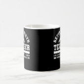 算数退職した先生の除おもしろい職問題 コーヒーマグカップ (中央)