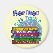 算数退職した先生ギフト マグネット (正面)