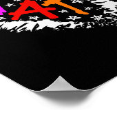 算術ハート算術先生ハート ポスター (角)