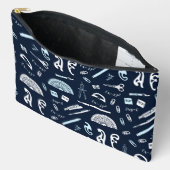 算術先生トイレタリーバッグ アクセサリーポーチ (見開き)