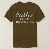 算術先生問題解決器#MathTeacher 2 Tシャツ (デザイン正面)