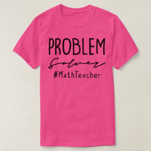 算術先生問題解決器#MathTeacher Tシャツ (デザイン正面)