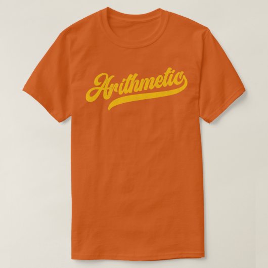 算術演算ギーク Tシャツ (デザイン正面)