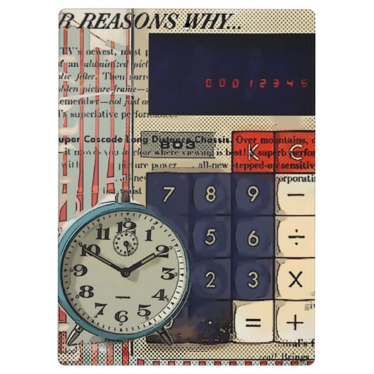 算術財務顧問会計計算器 クリップボード (裏面)