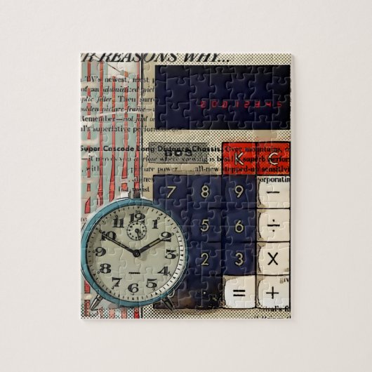 算術財務顧問会計計算器 ジグソーパズル (縦)