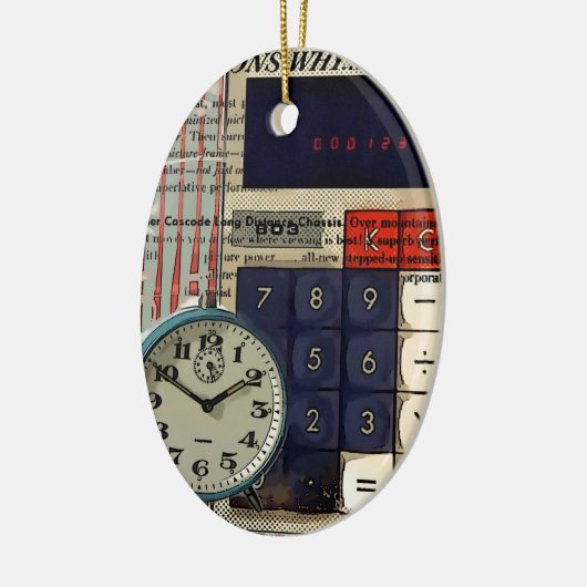 算術財務顧問会計計算器 セラミックオーナメント (左)