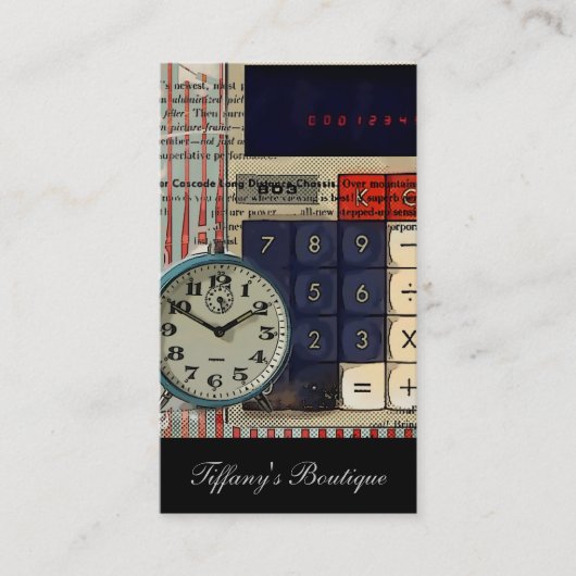 算術財務顧問会計計算器 名刺 (正面)