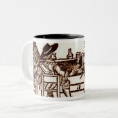 管およびTankardが付いている内々関与した部屋 ツートーンマグカップ (正面左)