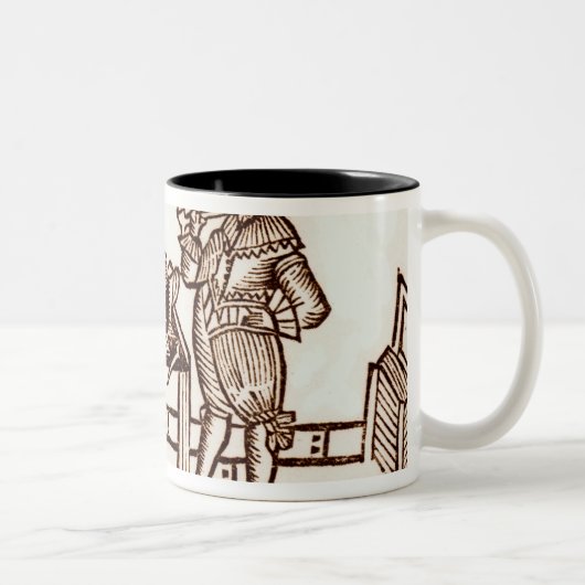 管およびTankardが付いている内々関与した部屋 ツートーンマグカップ (右)