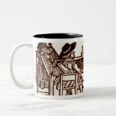 管およびTankardが付いている内々関与した部屋 ツートーンマグカップ (左)