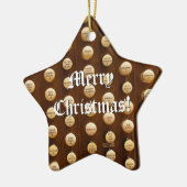 管のストップのノブのクリスマスのオーナメント セラミックオーナメント (左)