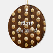 管のストップのノブのクリスマスのオーナメント セラミックオーナメント (左)