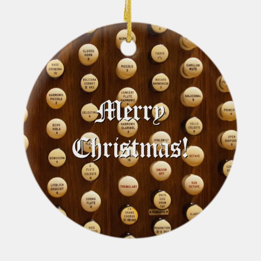 管のストップのノブのクリスマスのオーナメント セラミックオーナメント (裏面)