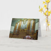 管の器官およびオルガン奏者カード カード (黄色い花)