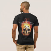 管の打者のバーベルクラブ Tシャツ (裏面フル)