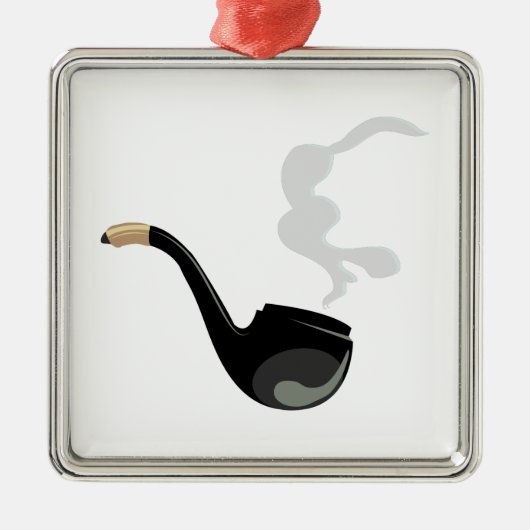 管の煙 メタルオーナメント (正面)