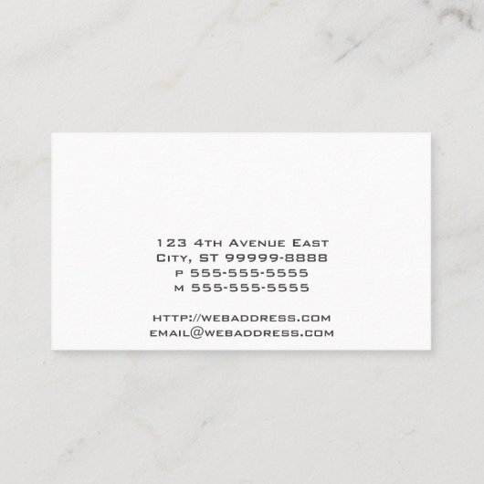 管の肘青いHVACのヴィンテージのイラストレーション 名刺 (裏面)